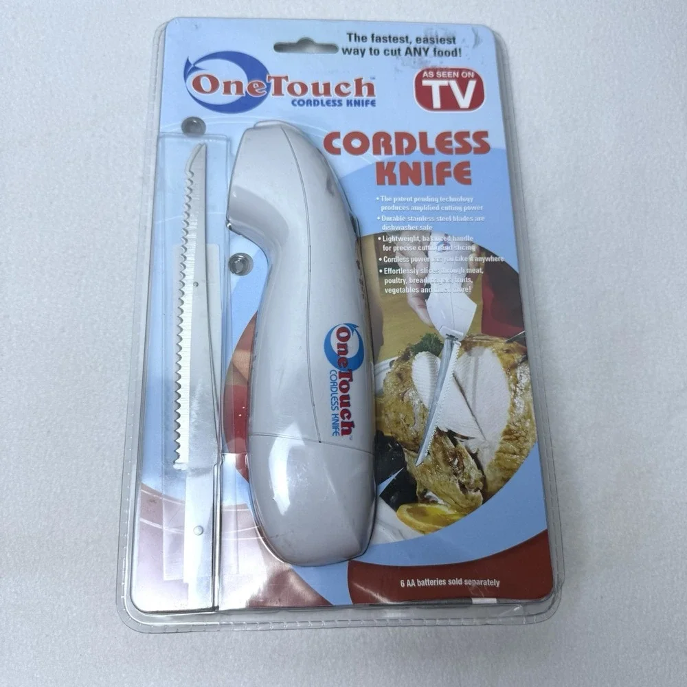 New OneTouch Cordless Knife One Touch As Seen On TV Sealed Battery Powered
